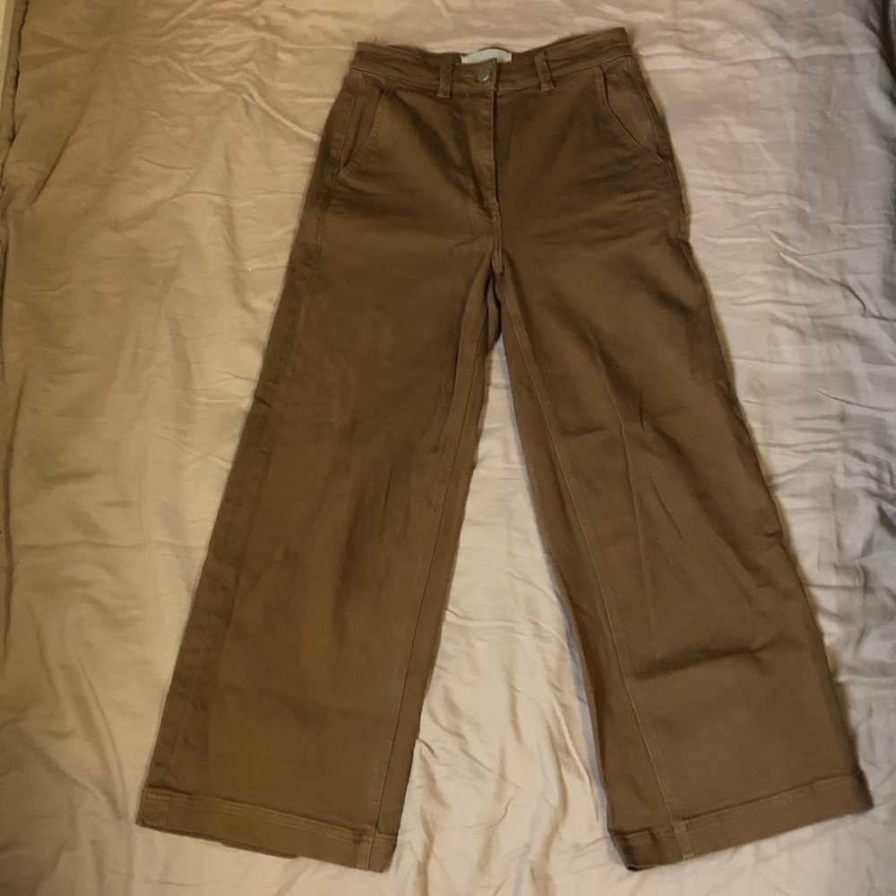 Everlane wide leg crop pants